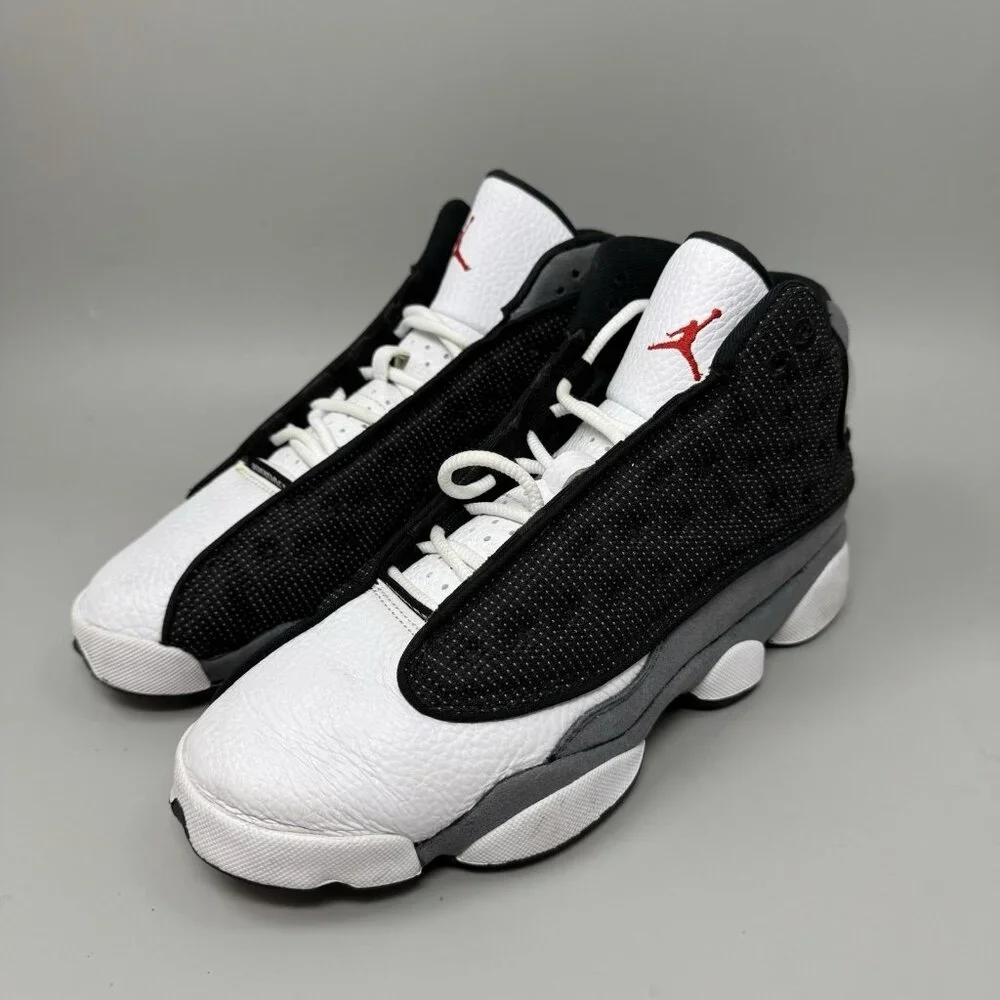 Nike Air Jordan 13 Retro GS Black Flint White Grey 884129 060 Size 6.5Y Womens 8